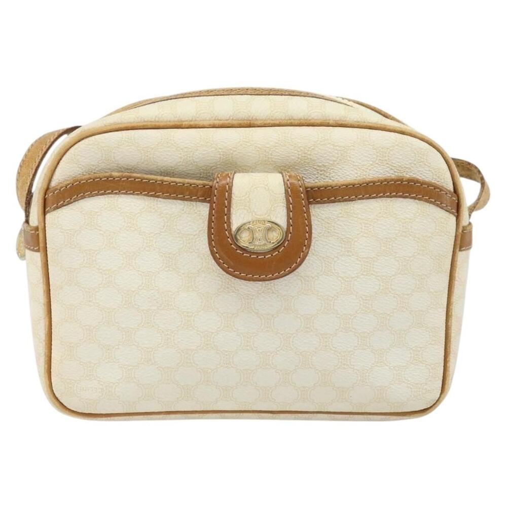 Celine Macadam Shoulder Bag Ivory White